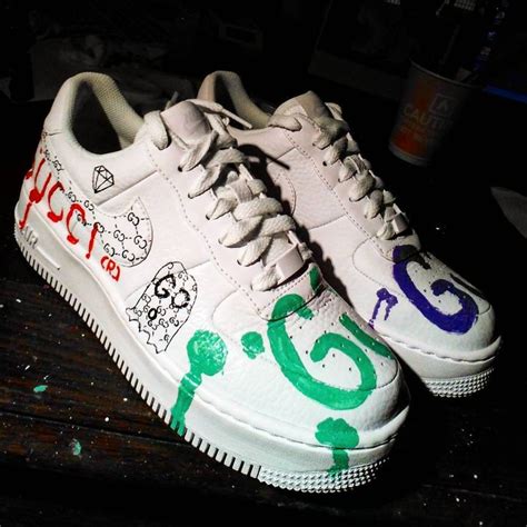 nike air force 1 custom Gucci ghost